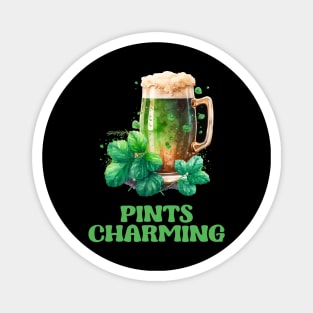 Pints Charming - Raise a Glass to Irish Humor and Endless Charm Magnet